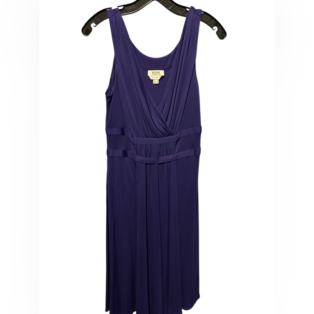 Moschino Deep Purple Midi Dress
